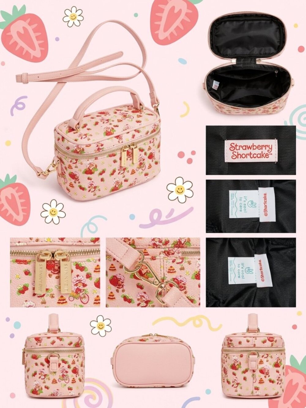 Strawberry Shortcake x Skinnydip London Crossbody Vanity Bag